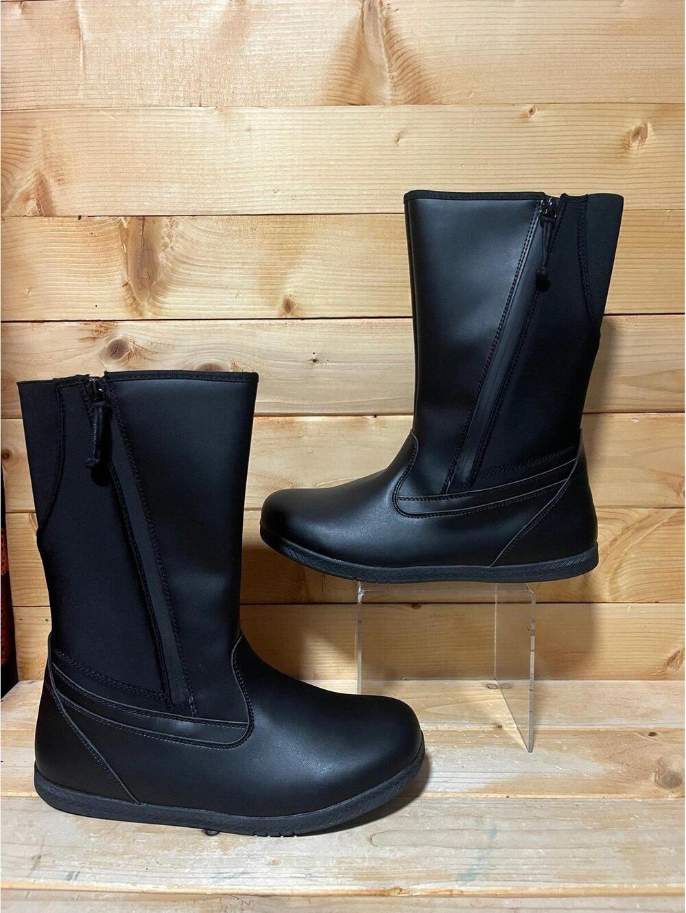New BillyFootwear Dual Zipper High Rain Boots - Black - mens size 8